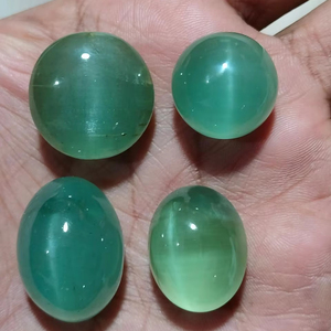 Pierre précieuse catseye béryl vert naturel rare pour la fabrication de bijoux cristal de guérison catseye aigue-marine fabrication de bijoux comparable - Product Image 1