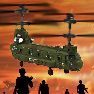 S026H <span class=keywords><strong>Militaire</strong></span> RC <span class=keywords><strong>Hélicoptère</strong></span> 2.4GHz Gyro Double Moteur Double Hélice Armée <span class=keywords><strong>Transport</strong></span> Simulation Jouet pour Enfants Adultes - Product Image 3