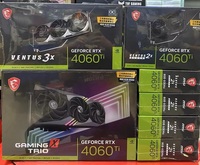 Carte graphique de jeu pour ordinateur de bureau RTX 4060 Ti 8 Go GDDR6 d'occasion/neuve avec refroidissement par ventilateur, 4e génération de cœurs Tensor, PCI Express 4.0, interface 128 bits