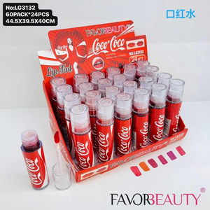 Favor Beauty 24 pc <span class=keywords><strong>Cocoo</strong></span> Rouge À Lèvres Eau 6 couleurs brillant À Lèvres Liquide Emballage Usine En Gros Teinte À Lèvres Maquillage Ensemble - Product Image 2