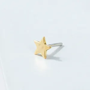 Push Pin Labret Cartilage Tragus Daith Stud Sans Fil Labret Stud Crescent Moon Star Labret Piercing Bijoux