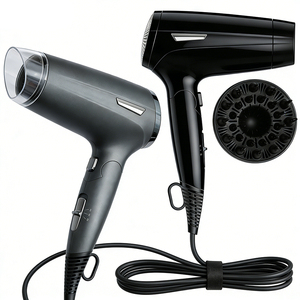 Nuevo Secador de Pelo Plegable Portátil de 1200W con Iones, Difusor, Motor AC, Diseño Compacto, Cuidado Iónico Avanzado para Hotel - Product Image 1