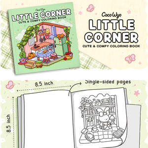 <span class=keywords><strong>Livre</strong></span> de coloriage confortable pour adultes et adolescents Conception simple et audacieuse Couverture en papier imprimée à reliure spirale A5 transfrontalière en stock - Product Image 1