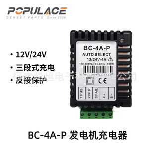 Cargador de Baterías BC-4A-P 4A de 12V 24V con Selección Automática para Uso Industrial - Product Image 2