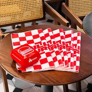 Wholesale Disposable Customized Printed Logo Food Grade PE Coated Single Sided Burgers Fries Fried Chicken Packaging <b>Paper</b> - Product Image 5