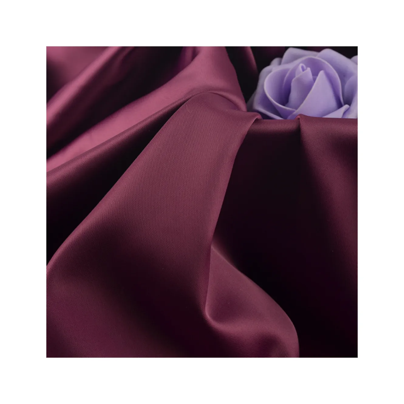 Wholesale rpet matte solid silk satin fabric polyester spandex wedding for dresses