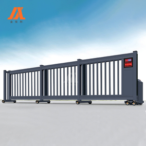 Porte coulissante automatique sans rail principale, télescopique, autoportante, incurvée et à roulettes, au design soigné - Product Image 5
