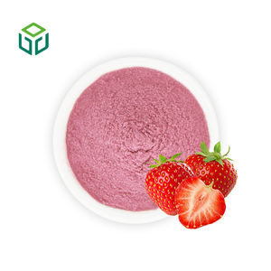 100%純天然オーガニック認証食品グレードのイチゴエキスジュースパウダー、溶媒抽出フレーバー、製菓用 - Product Image 1