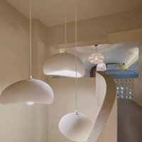Lustre suspendu de style japonais Wabi Sabi pour salon, restaurant, plafond, bar moderne, luminaire design