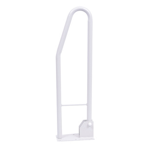 Bathroom <b>Grab</b> <b>Bars</b> Aluminum Alloy White Paint Anti-Slip Wall Mounted 80kg Load Capacity For Home Hotel Spa Elder Care - Product Image 2
