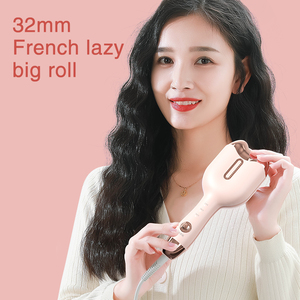 Large 32mm Heatless Automatic Hair <strong>Curer</strong> With Heater and LCD Temperature Display Customizable