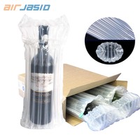 Protection de bord écologique en matériau PA+PE, bouteille de 750 ml, emballage gonflable en rouleau, emballage à bulles, emballage à colonnes d'air, vin
