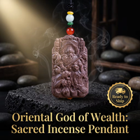 Pendentif personnalisable Zhao Gongming, Dieu de la Richesse, parfumé aux herbes naturelles, fait main, aromathérapie traditionnelle, cadeau bien-être