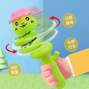 Juguete de serpiente giratoria con luz, de plástico, giro de 360 grados, alivia el estrés, para niños de 2 a 4 años, unisex - Product Image 1