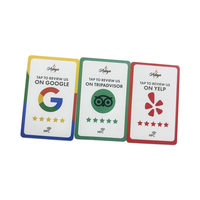 SHUZHI Programmierbare NFC-Plastikkarte mit QR-Code zum Antippen, Offsetdruck 213/215/216, Geschäftskarten mit Google-Bewertungen und Social-Media-Integration