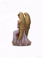 Statuette personnalisée de la Vierge Marie peinte à la main - Sculpture élégante de décoration d'autel religieux pour la maison pour Noël/Pâques