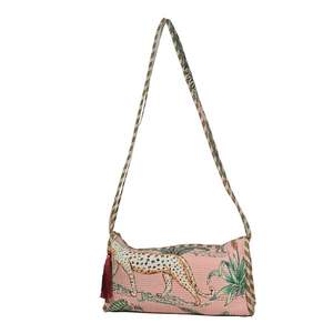 Bolsos de Mano Tradicionales Indios de Algodón, Bolsos de Compras Florales Cosidos a Mano, Bolsos de Hombro Acolchados, Bolsos Casuales Grandes, Bolsos de Mano para Mujer - Product Image 1