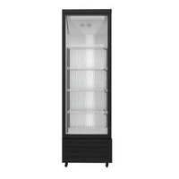 Congélateur vertical commercial 1500L à porte vitrée trempée, vente directe usine, certifié CE -22°C ℃   Réfrigérateur Vitrine