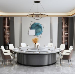<span class=keywords><strong>Grande</strong></span> <span class=keywords><strong>table</strong></span> ronde électrique pour <span class=keywords><strong>20</strong></span> <span class=keywords><strong>personnes</strong></span>, plaque de roche rotative, <span class=keywords><strong>table</strong></span> pour hot pot dans une salle privée d'hôtel et de club - Product Image 2