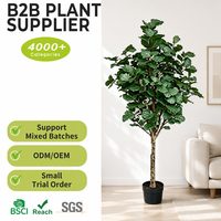 Plante artificielle d'eucalyptus en pot de 150 cm, grand arbre en soie artificielle, tronc réaliste, résistant aux UV et à l'eau, écologique, pour la maison et le bureau