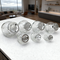Récipients alimentaires modernes de luxe hermétiques en verre transparent-Empilables, étanches et non toxiques, portables de grande capacité