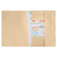 Dossiers professionnels personnalisés Fournitures de bureau à 3 volets avec fermeture à bande élastique Motif A4 coloré en PP et papier