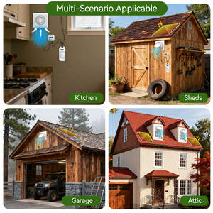 Duurzame waterdichte 8-inch zonne-aangedreven wandventilator met 2 kogellagers, timer, 4A batterij, 25W, OEM ODM, geschikt voor pluimveestallen en schuren, betrouwbaar - Product Image 6