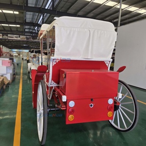 OEM Luxe, Nouvelle Carrosse à Chevaux Rouge à Quatre Roues pour Mariages et Visites Touristiques, et Carrosses Électriques à Chevaux - Product Image 2