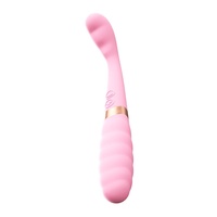 Vibrateur G-Spot à design incurvé pour femmes, en silicone pur, étanche, rechargeable par USB, 10 modes de vibration, double moteur, léger