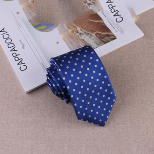 Cravates en tissu polyester à <span class=keywords><strong>pois</strong></span>, vente en gros, cravates pour hommes, cravates de mode prêtes à porter - Product Image 4