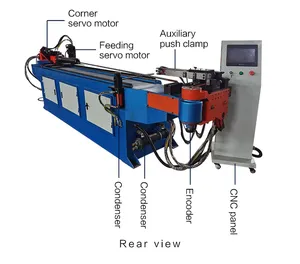 Máquina de dobra hidráulica automática de SB-38CNC, servo tubo e máquina de rolamento de tubos de dobra