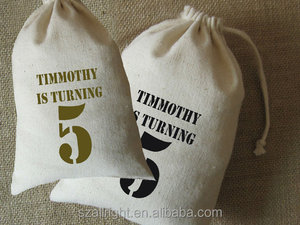 Eco-friendly Recyclable Cotton Muslin <b>String</b> <b>Bag</b> Drawstring Packaging in Natural or White 5x7 Inch Custom Logo for Promotions - Product Image 3