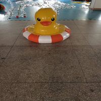 Ballon gonflable publicitaire en forme de canard jaune hermétique pour événements