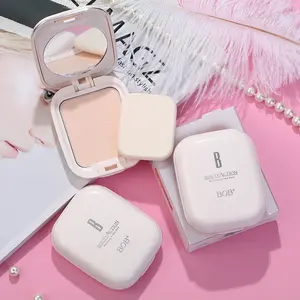 BOB Honey Pressed Powder Nuevo logotipo personalizado Maquillaje 3 tonos Corrector Aceite controlado para todo tipo de piel Polvo prensado