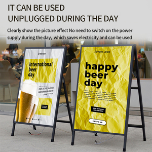 Soporte de exhibición de marketing, cartelera luminosa, utilizado <span class=keywords><strong>para</strong></span> soporte de exhibición de menú en la puerta del centro comercial, <span class=keywords><strong>restaurante</strong></span>, tienda - Product Image 2