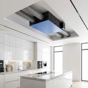 Système de ventilation à récupération de chaleur <span class=keywords><strong>VMC</strong></span> à <span class=keywords><strong>double</strong></span> <span class=keywords><strong>flux</strong></span> LANSTEP avec débit d'air équilibré et conception à haute efficacité énergétique - Product Image 1