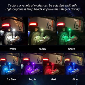 AIJIEHE USB Led 7 couleurs stroboscope voyant d'avertissement rechargeable avion <span class=keywords><strong>clignotant</strong></span> feu arrière de sécurité <span class=keywords><strong>pour</strong></span> voiture <span class=keywords><strong>moto</strong></span> - Product Image 6