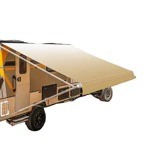 Desain Amerika tugas berat 15 kaki RV kerai PVC menggulung karavan Trailer Kemah tenda untuk dijual