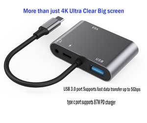 5 trong 1 sản phẩm 5 cổng <span class=keywords><strong>USB</strong></span> <span class=keywords><strong>3.0</strong></span> <span class=keywords><strong>USB</strong></span> C HUB Adapter cho Type-C HUB - Product Image 4