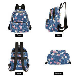 Hot Selling Flower Quilted <b>Waterproof</b> Teenager Book Bag College Student <b>Backpack</b> Women Lightweight <b>School</b> Bags Girls <b>Backpack</b> - Product Image 2