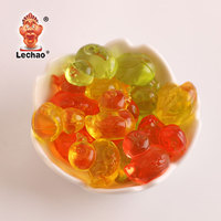 Bonbons Gélifiés 3D en Forme de Canard Multicolores Halal, Sachet de 125g, Fournisseur d'Usine Lechao, Snack pour Enfants