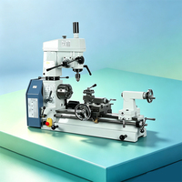 Mini tour d'atelier AT300, tour multifonction, perceuse, fraiseuse, petite machine à tourner, percer et fraiser combinée pour atelier domestique