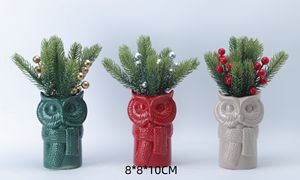 Vente <span class=keywords><strong>en</strong></span> gros de grands pots <span class=keywords><strong>en</strong></span> céramique émaillée personnalisés avec jardinière artificielle Décoration de pépinière couvre pots de fleurs - Product Image 4