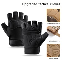 Gants tactiques mi-doigts imperméables, respirants, légers et protecteurs pour les sports de plein air, le cyclisme, la randonnée, l'entraînement, pour hommes et femmes