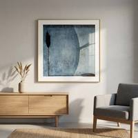 Fournisseur en gros d'art mural abstrait encadré, taille personnalisée, cadre en aluminium, image sur verre pour la décoration murale de la maison, de l'hôtel ou du bureau
