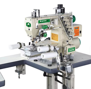 จักรเย็บผ้าอินเตอร์ล็อคแบบเตียงทรงกระบอก ST-787-EWT L200 ระบบขับเคลื่อนโดยตรง พร้อมระบบตัดอัตโนมัติ สำหรับเย็บขอบยางยืดในชุดชั้นใน - Product Image 1