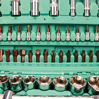 Ensemble d'outils de réparation automobile de 108 pièces : clés à cliquet de 1/4" et 1/2", douilles et embouts