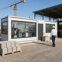 Unité d'hébergement modulaire préfabriquée en panneaux sandwich d'acier de 40 pieds pour dortoir de travailleurs de chantier