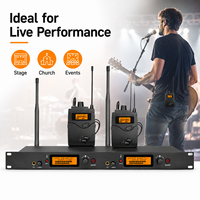 Système de monitoring intra-auriculaire sans fil professionnel DS300 à double canal pour les performances en direct