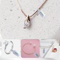 Étiquettes de code-barres pour bijoux imprimables autocollantes personnalisées, étiquettes de sécurité anti-effraction pour le suivi, 500 pièces/rouleau, étiquettes de prix RFID
